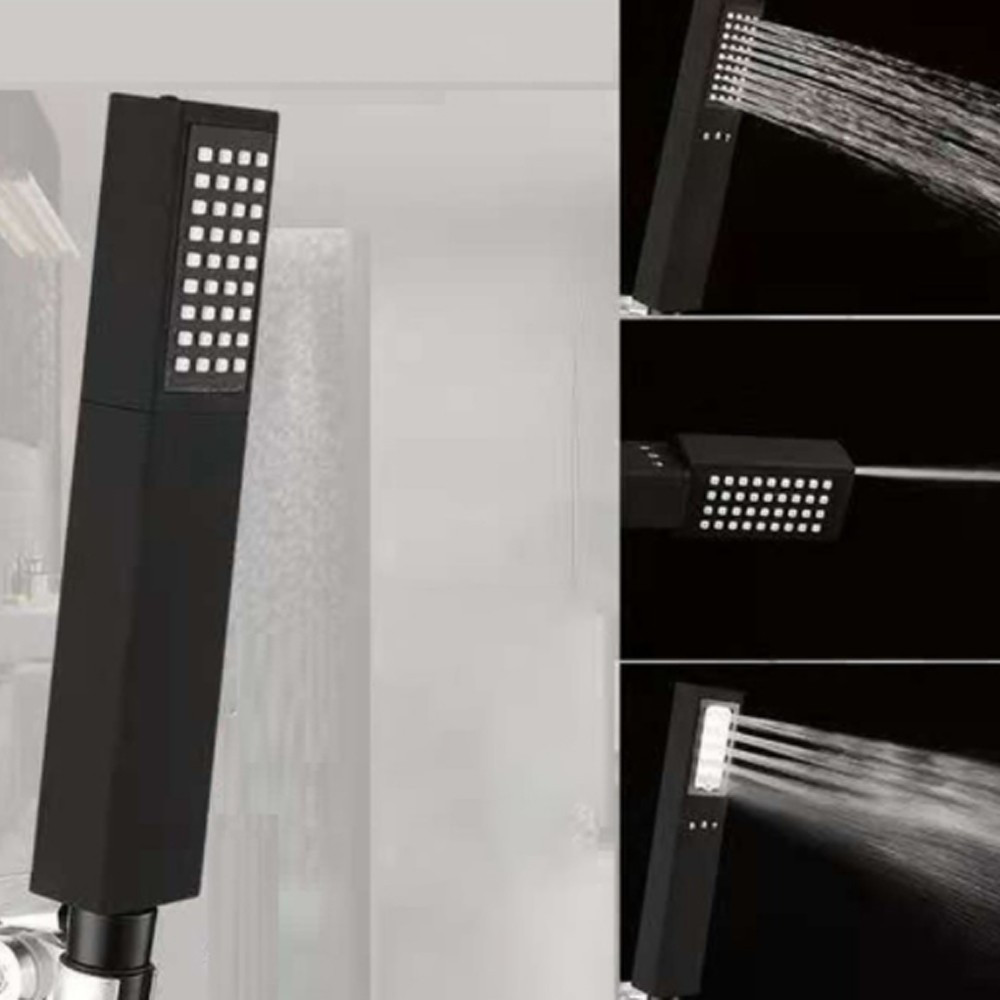 Leziter Set de duș Alita Black cu baterie termostatică [4]