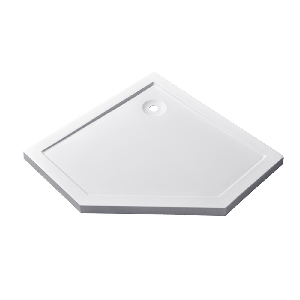 Cădiță de duș - Leziter Tavă de duș acrilică pentagonală mică Modena Slim 100x100 cm