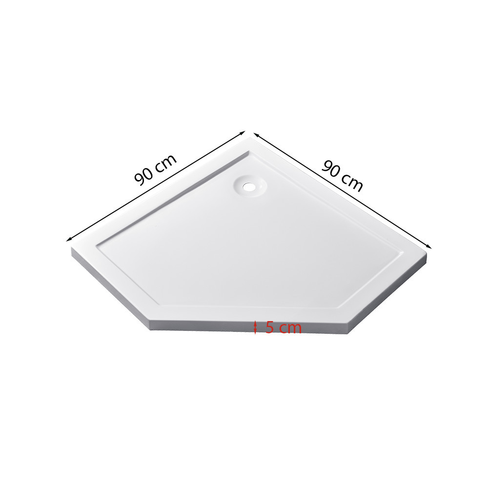 Leziter Tavă de duș acrilică Modena Slim low 90x90 cm [2]