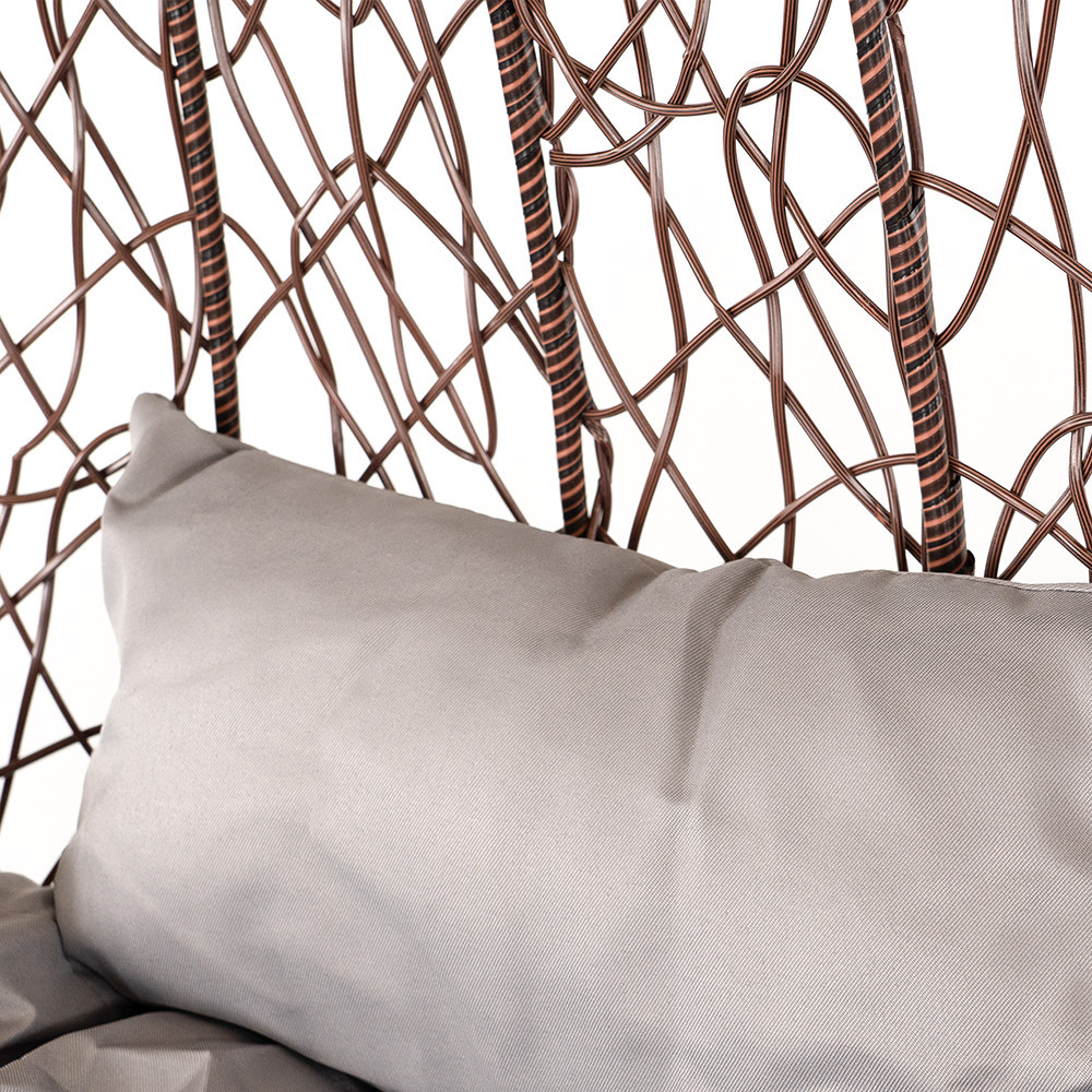 Leziter Scaun suspendat de grădină Natal maro [4]