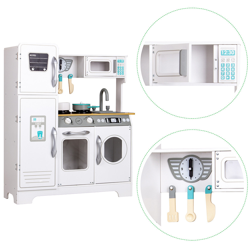 Homelux Bucătărie din lemn pentru copii cu echipamente de uz casnic [8]