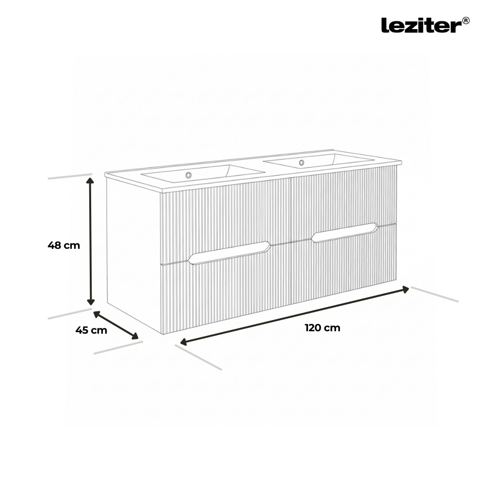 Leziter Dulap de bază Trent 120 cu chiuvetă [2]