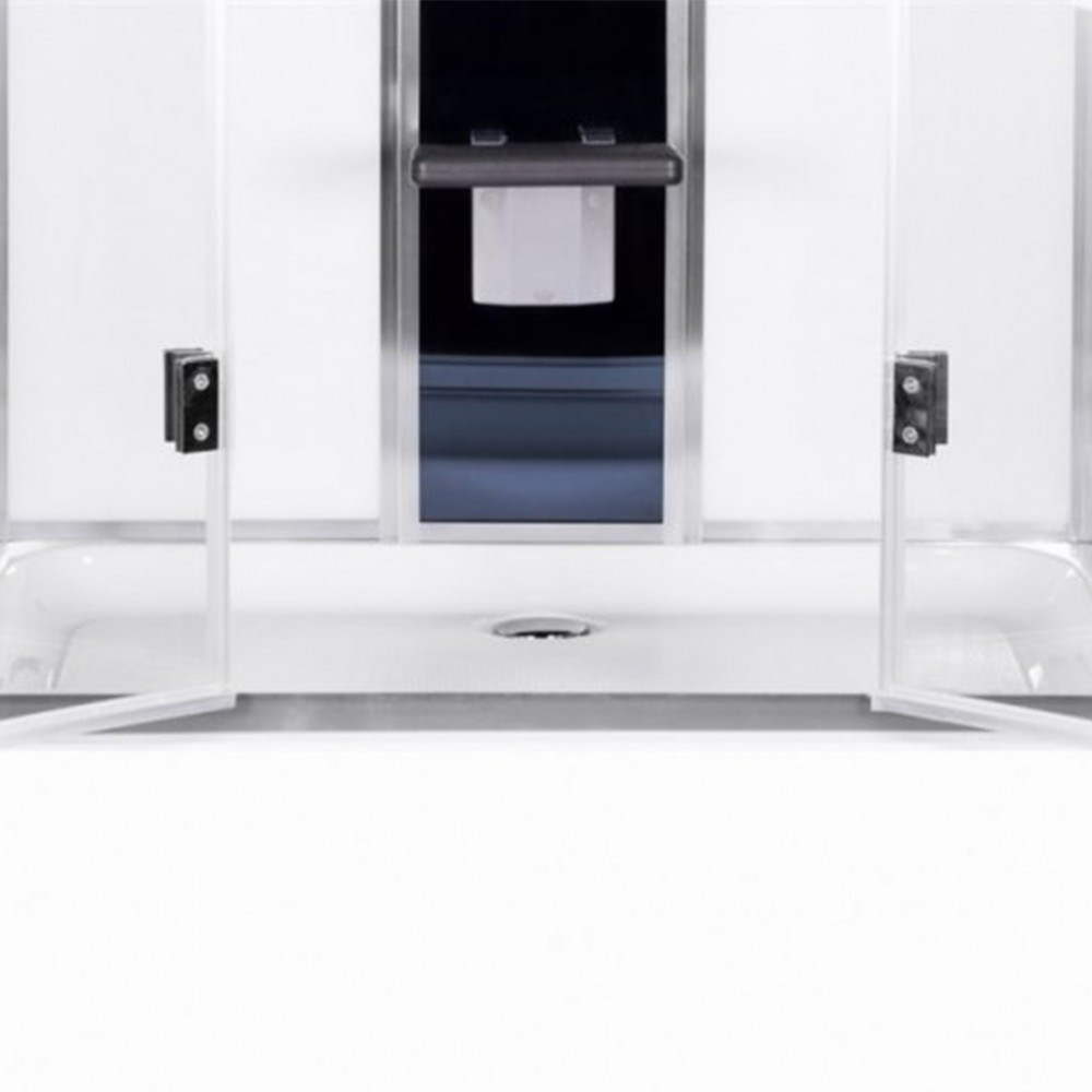 Kerra Cabină de duș pătrată cu hidromasaj Toulouse 80x120 cm [2]