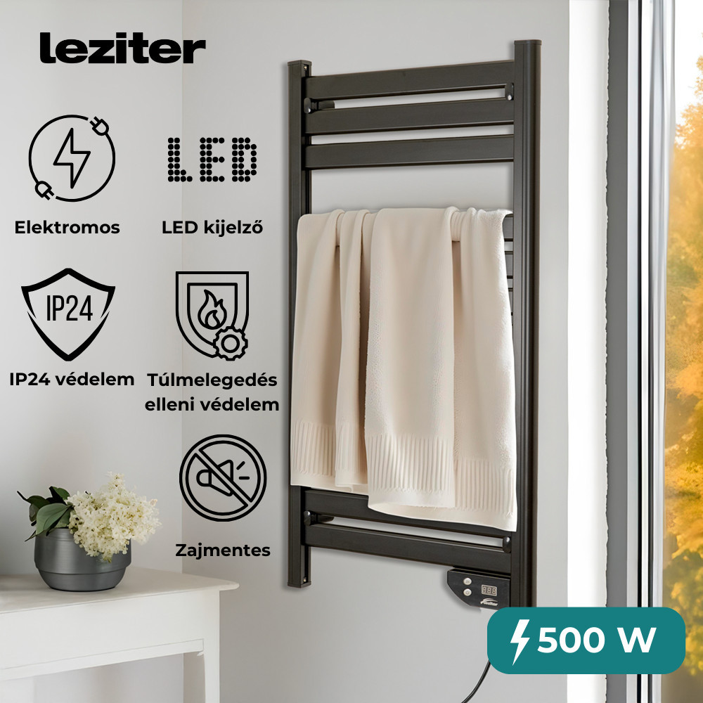 Leziter Radiator electric pentru prosoape 500W [3]
