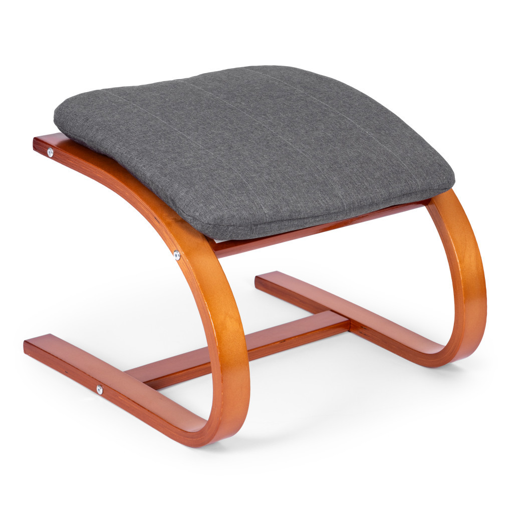 Homelux Balansoar finlandez cu cadru din lemn și suport pentru picioare hazel - gri [4]