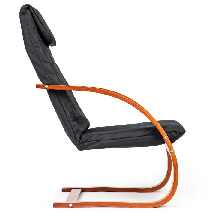 Homelux Scaun balansoar finlandez cu cadru din lemn hazel - negru [6]