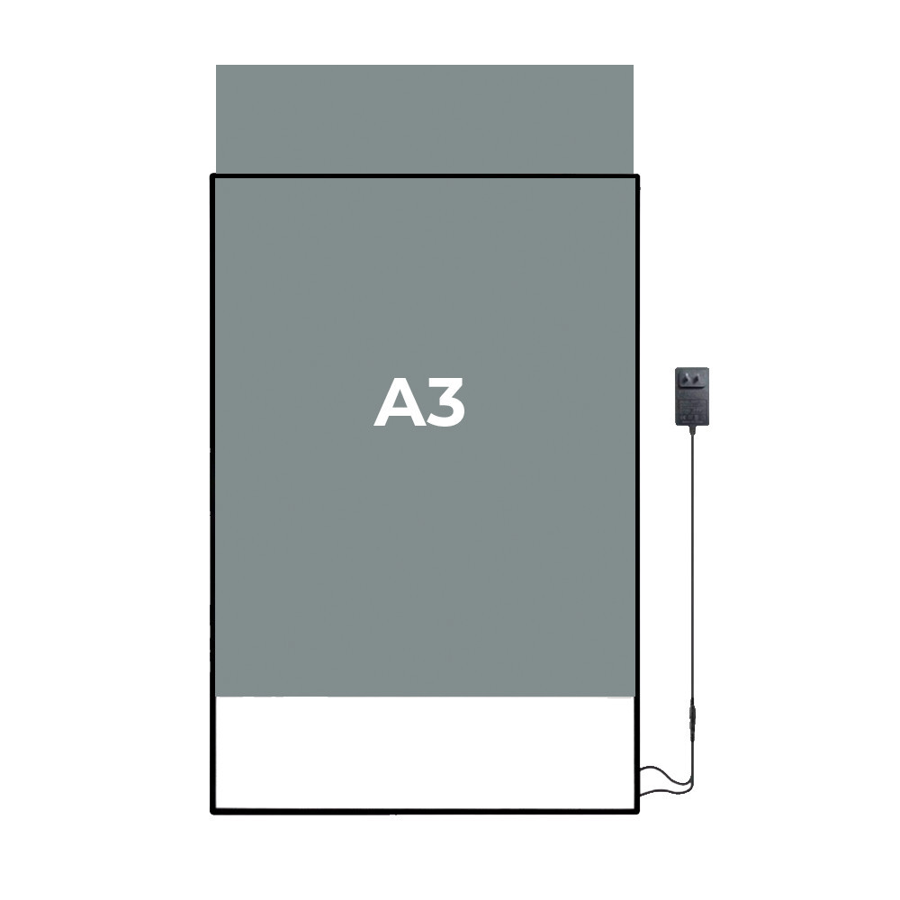 Decorațiuni perete - Leziter Rama pentru postere cu lumină LED 297x420 mm A3