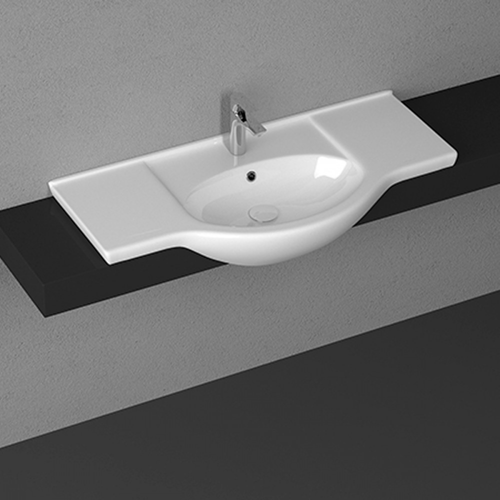 Leziter Lavoar ceramic cu aripi V105 105x50 cm [1]