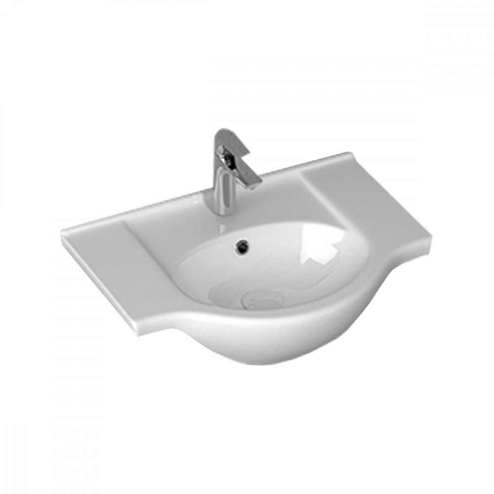 Lavoar ceramic - Leziter Lavoar ceramic cu aripi V65 65x43 cm