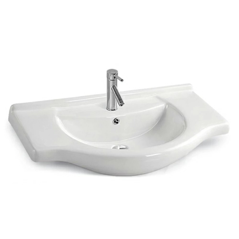 Lavoar ceramic - Leziter Lavoar ceramic cu aripi V75 75x48 cm