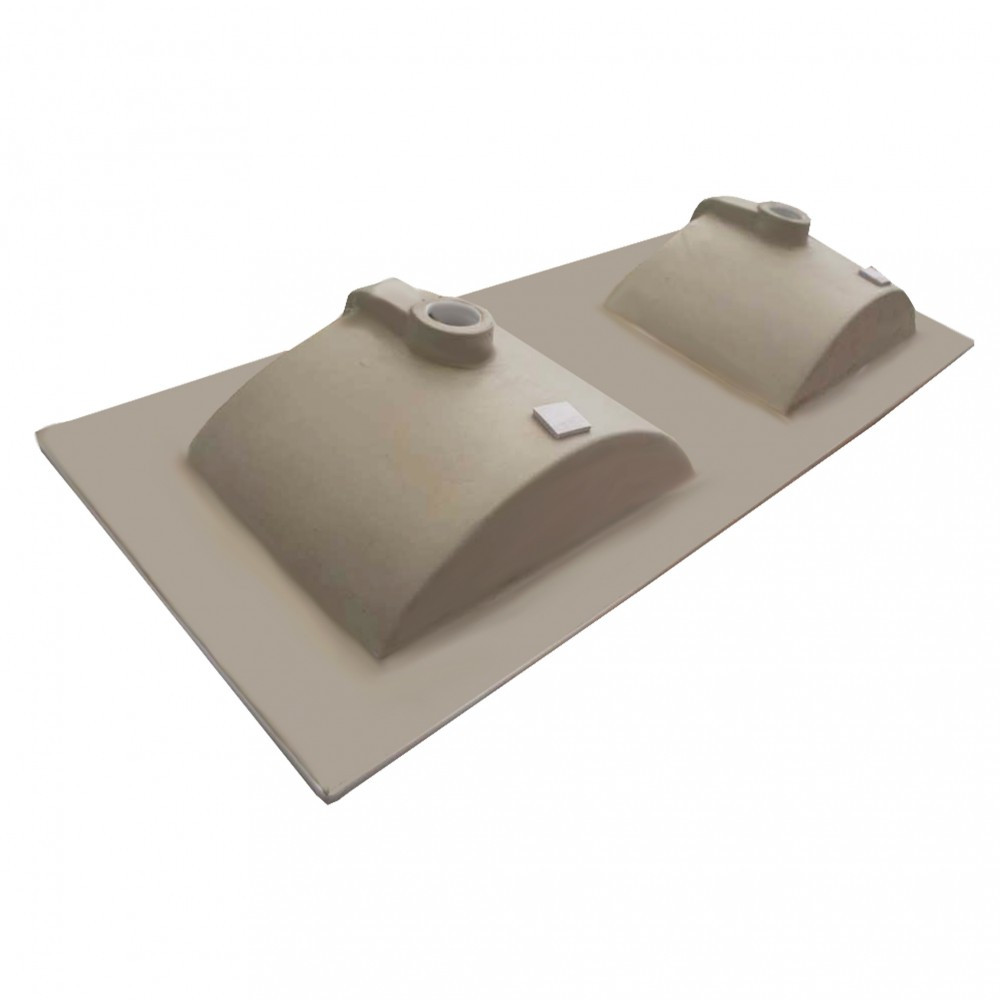 Leziter Lavoar cu design plat 18x120x46 cm [4]