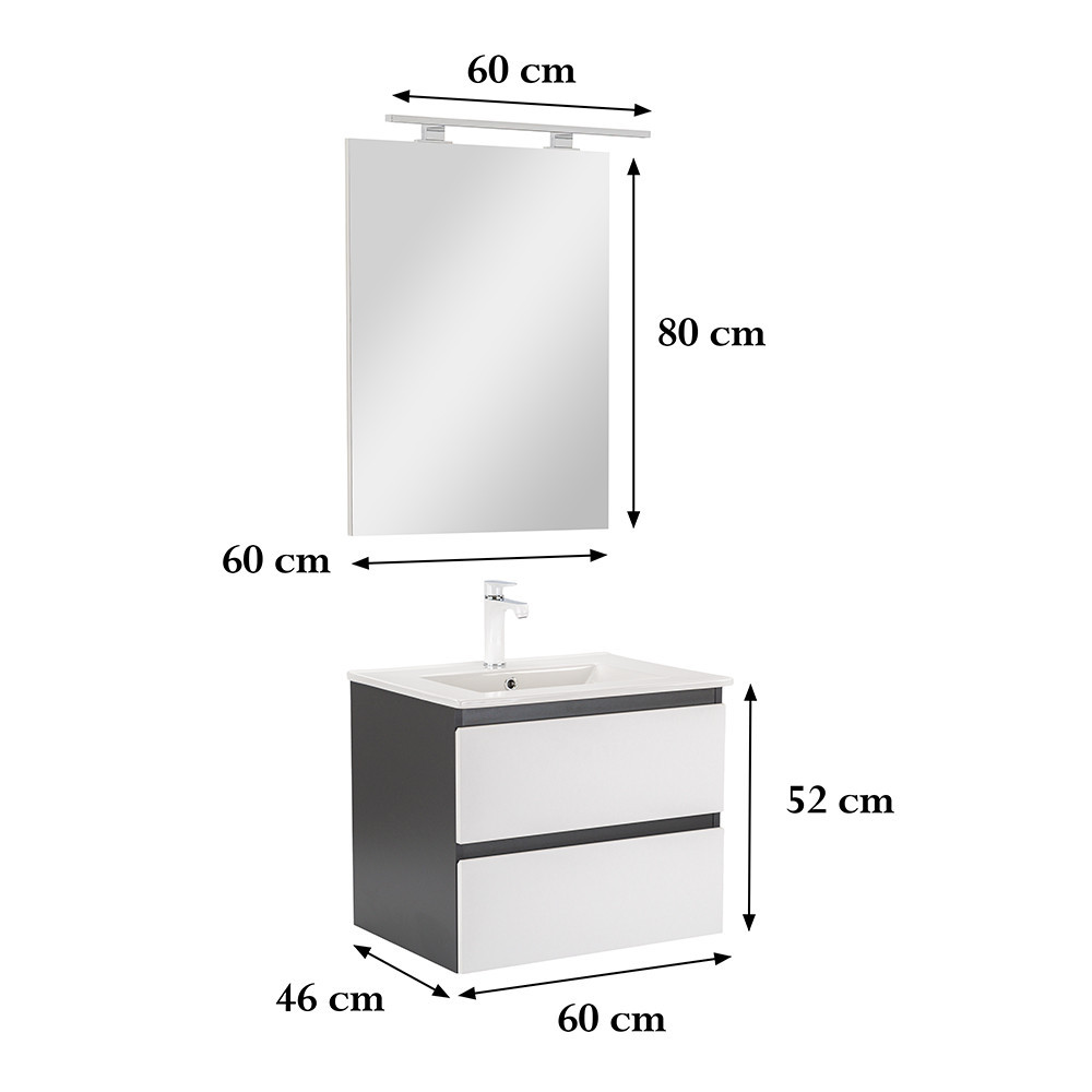 Leziter Set mobilier baie Vario Forte 60 complet [2]