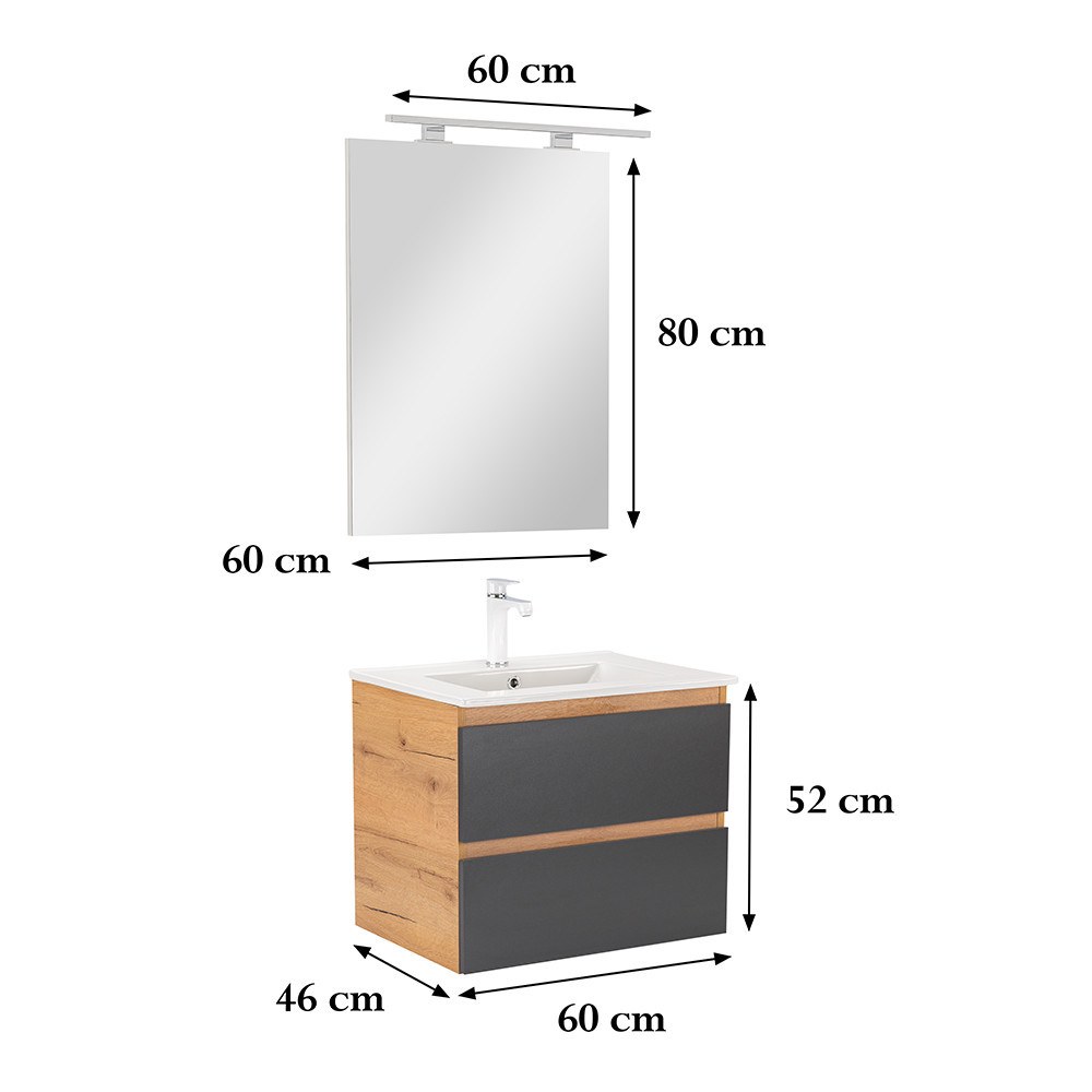 Leziter Set mobilier baie Vario Forte 60 complet [2]