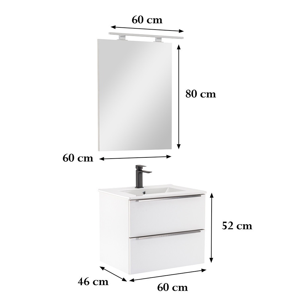 Leziter Set mobilier baie Vario Trim 60 complet [2]