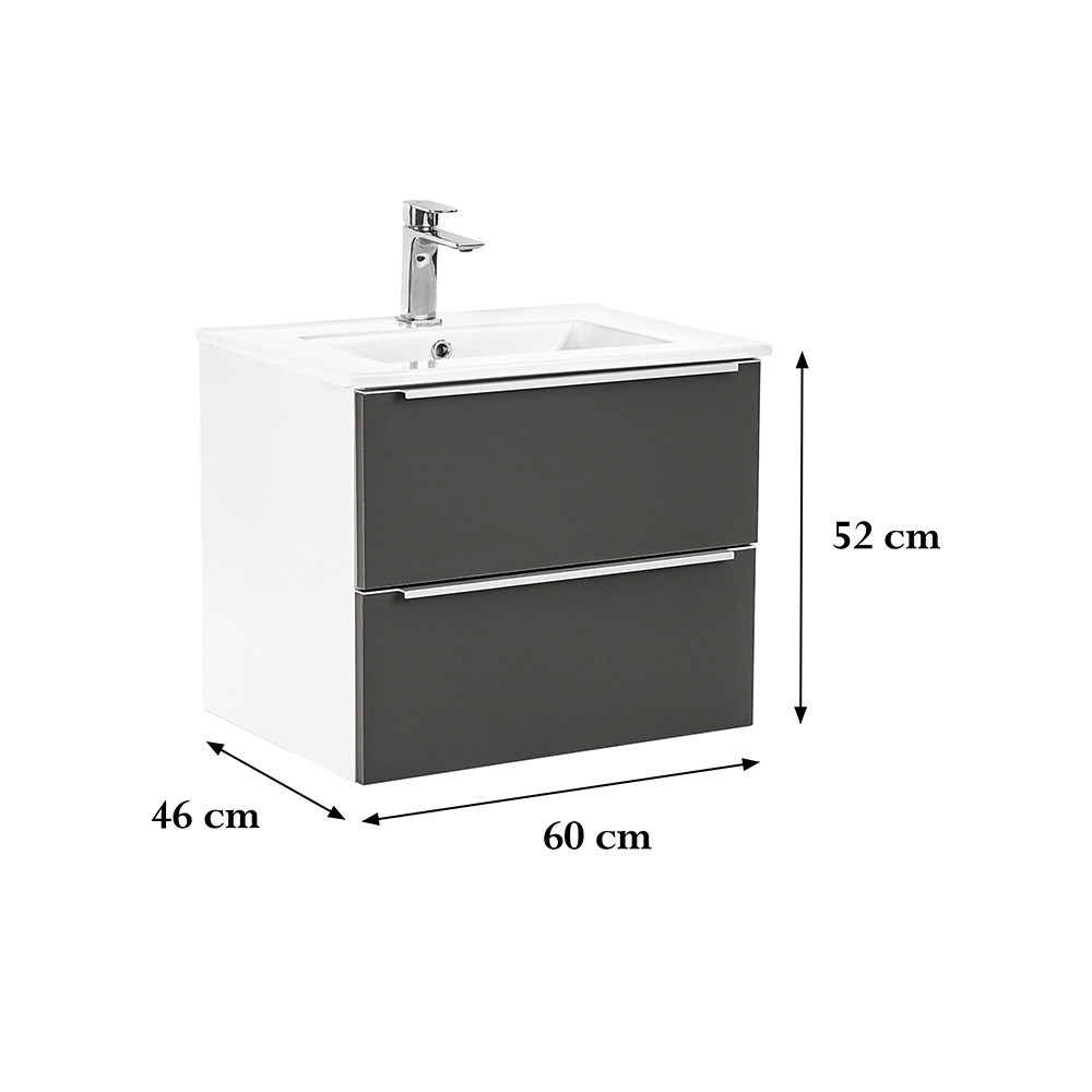 Leziter Dulap inferior Vario Trim 60 cu lavoar [2]