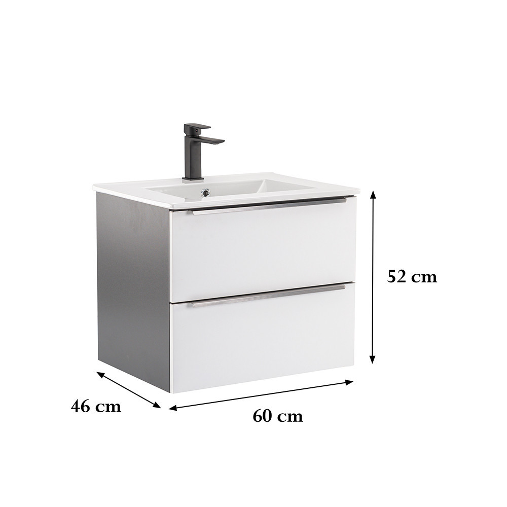 Leziter Dulap inferior Vario Trim 60 cu lavoar [2]