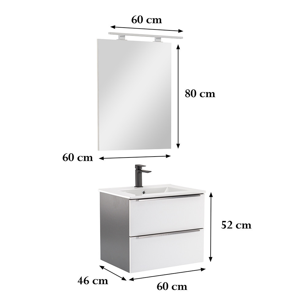 Leziter Set mobilier baie Vario Trim 60 complet [2]