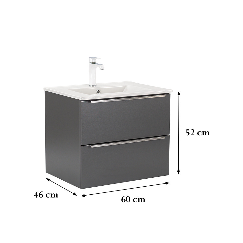 Leziter Dulap inferior Vario Trim 60 cu lavoar [2]