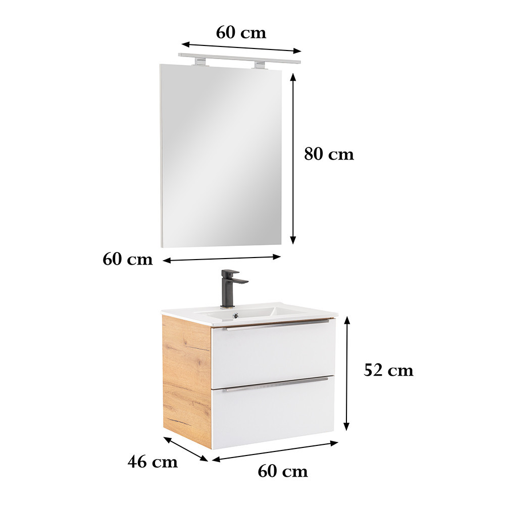 Leziter Set mobilier baie Vario Trim 60 complet [2]