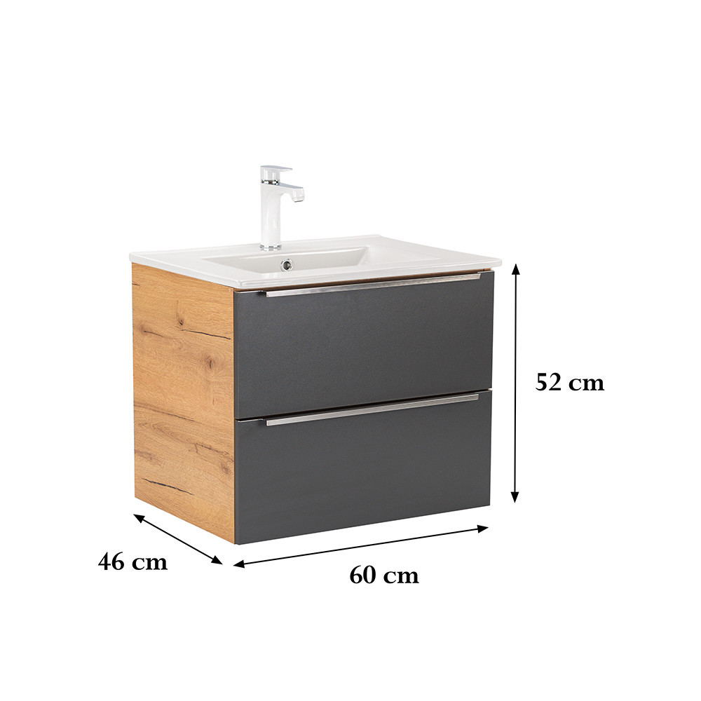 Leziter Dulap inferior Vario Trim 60 cu lavoar [2]