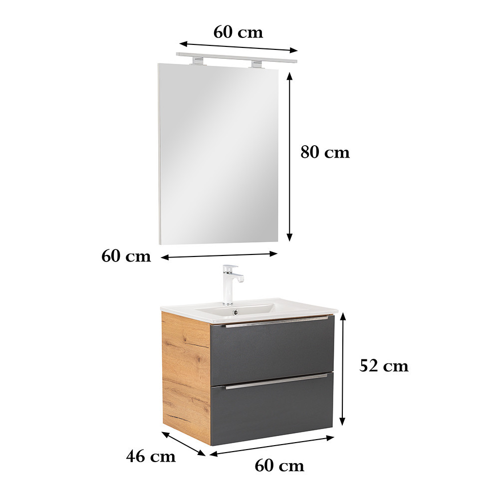 Leziter Set mobilier baie Vario Trim 60 complet [2]