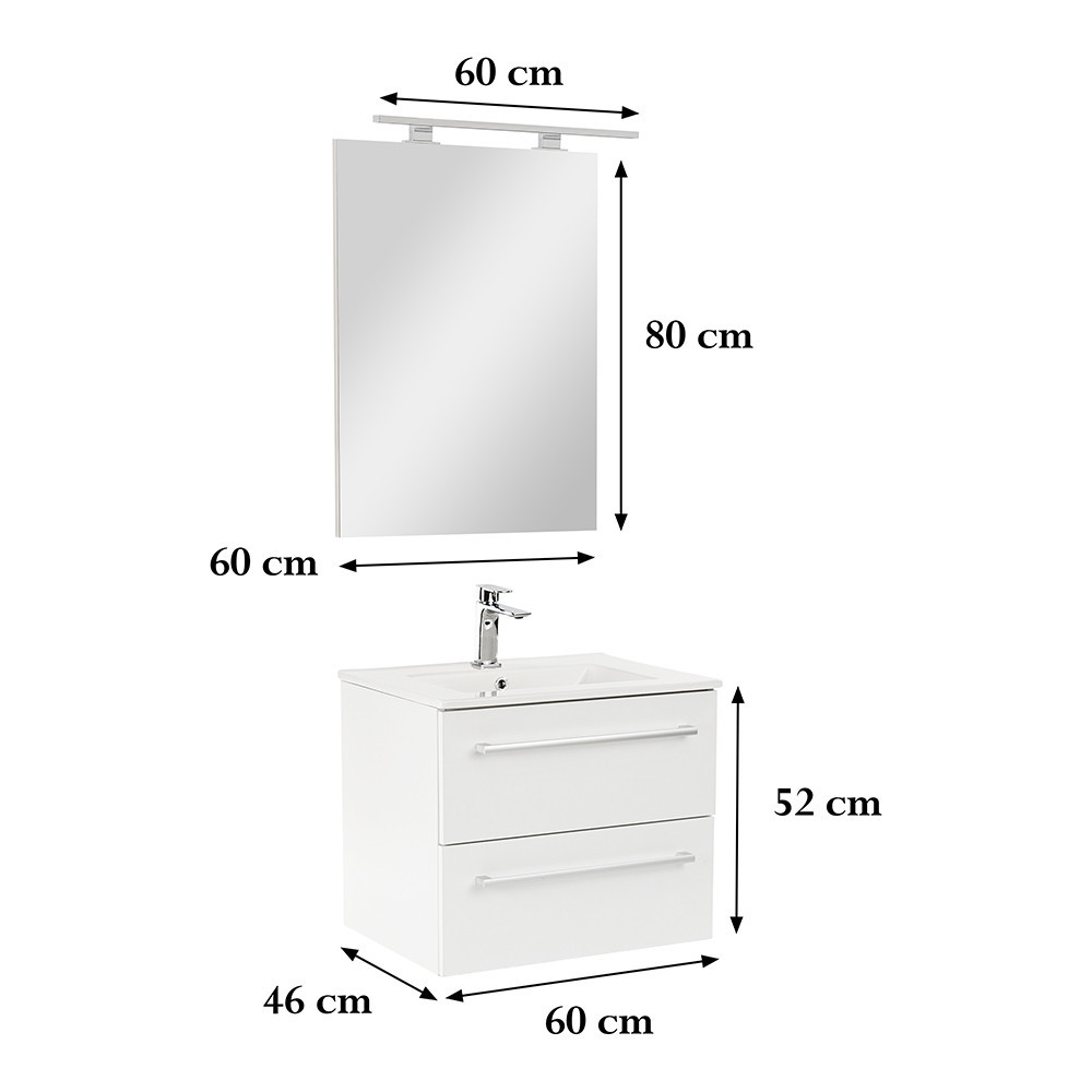 Leziter Set mobilier baie Vario Clam 60 complet [2]