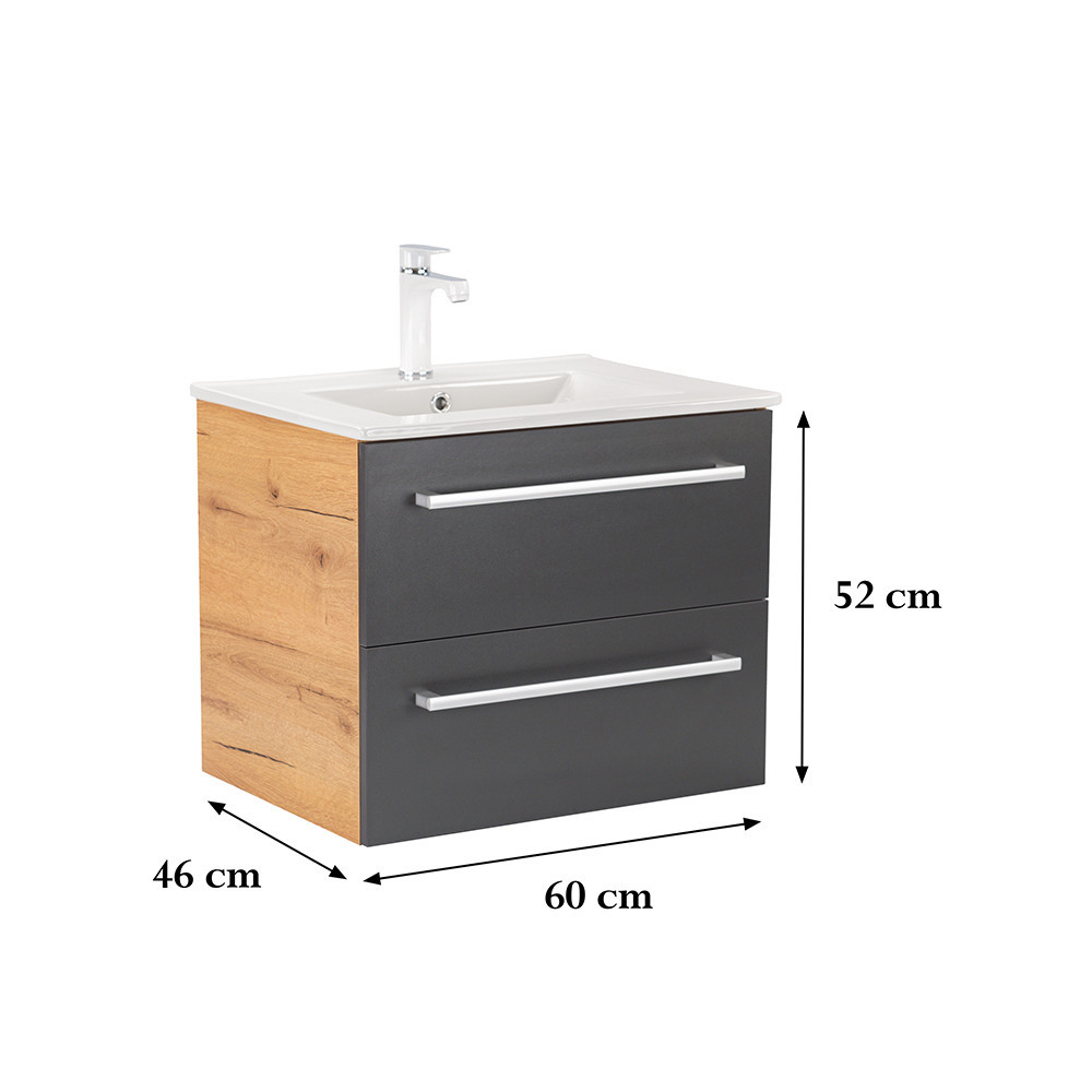 Leziter Dulap inferior Vario Clam 60 cu lavoar [2]