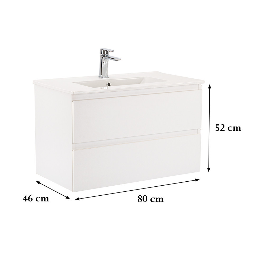 Leziter Dulap inferior Vario Forte 80 cu lavoar [2]