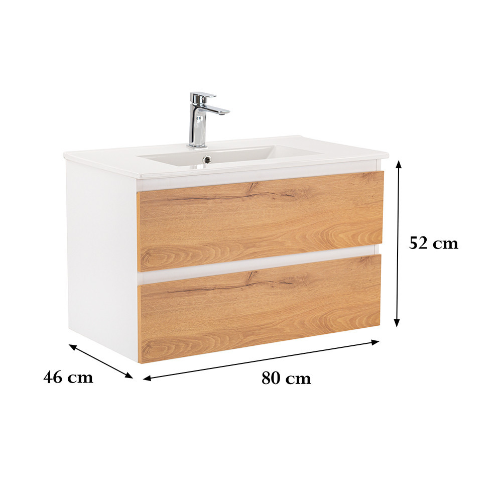 Leziter Dulap inferior Vario Forte 80 cu lavoar [2]