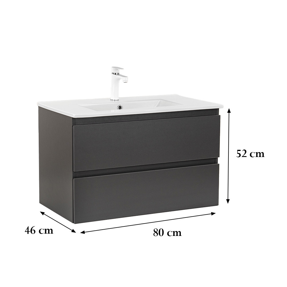 Leziter Dulap inferior Vario Forte 80 cu lavoar [2]