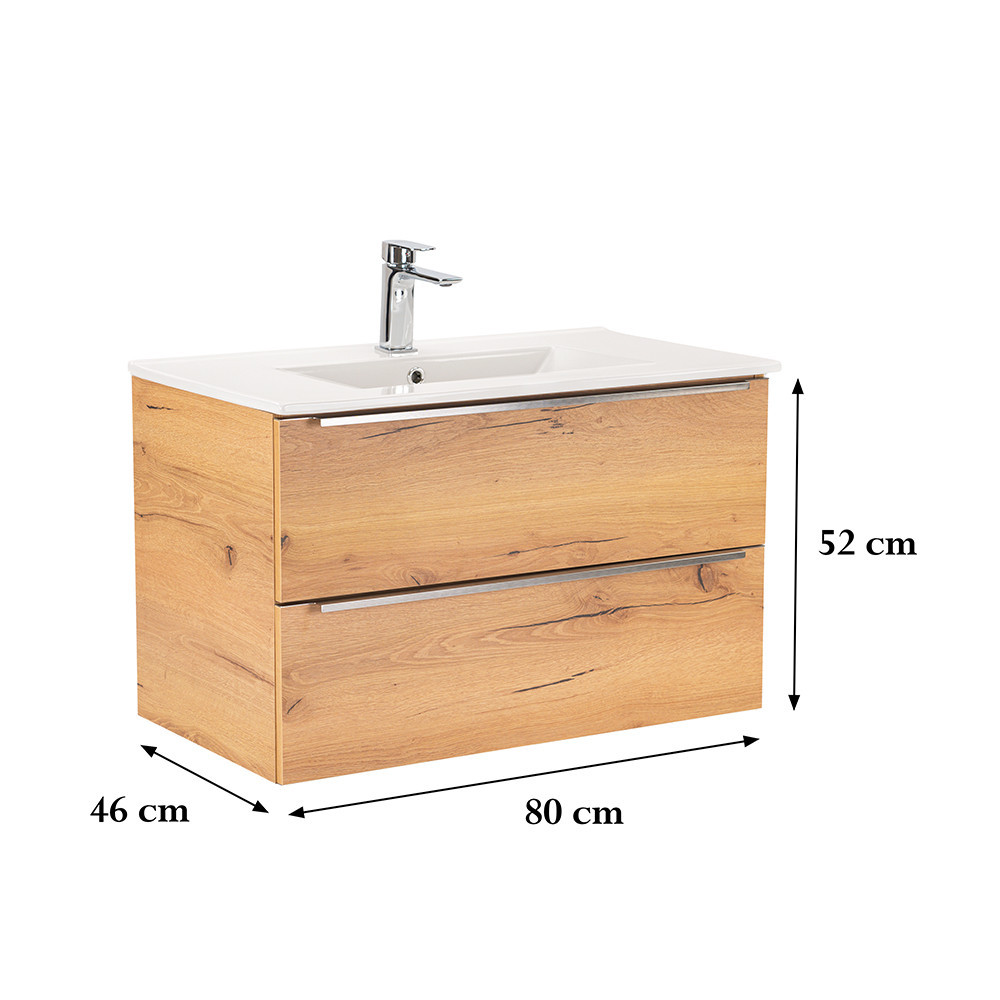 Leziter Dulap inferior Vario Trim 80 cu lavoar [2]