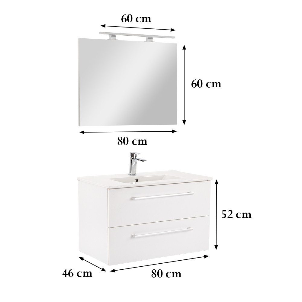 Leziter Set mobilier baie Vario Clam 60 complet [2]