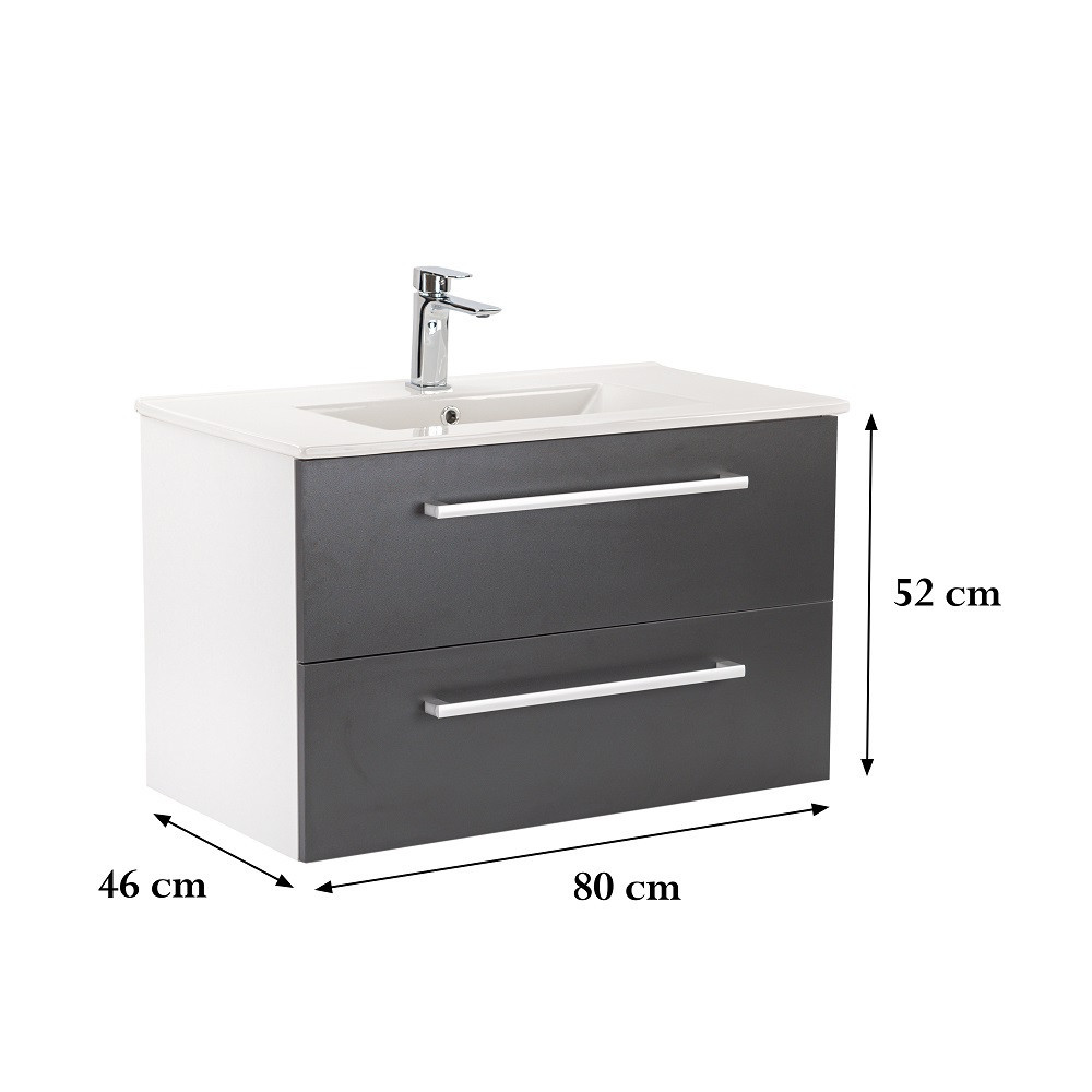 Leziter Dulap inferior Vario Clam 80 cu lavoar [2]