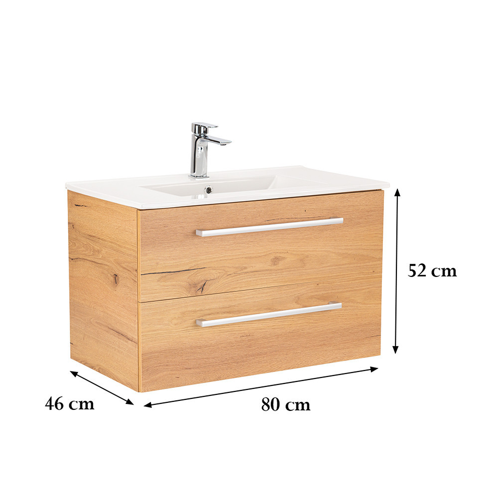 Leziter Dulap inferior Vario Clam 80 cu lavoar [2]