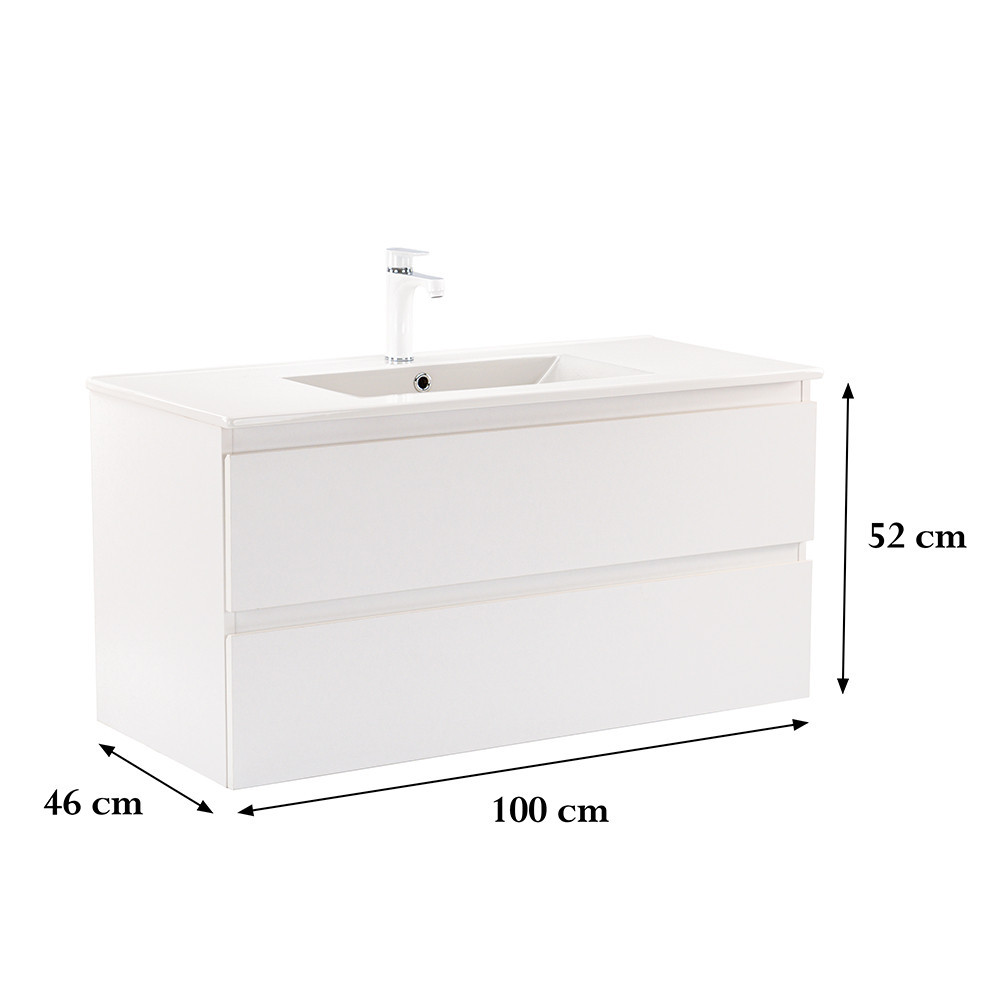 Leziter Dulap inferior Vario Forte 100 cu lavoar [2]