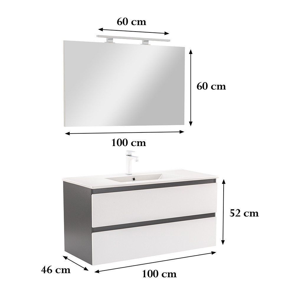 Leziter Set mobilier baie Vario Forte 100 complet [2]