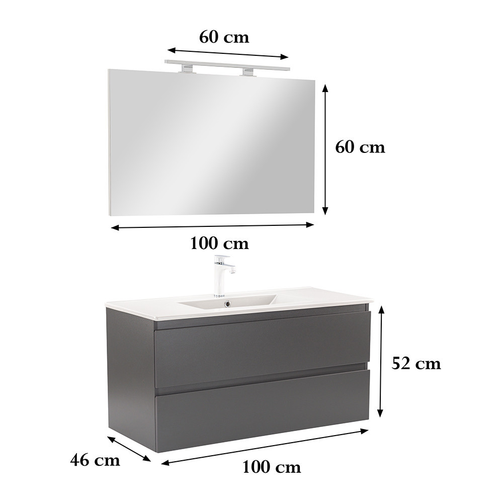 Leziter Set mobilier baie Vario Forte 100 complet [2]