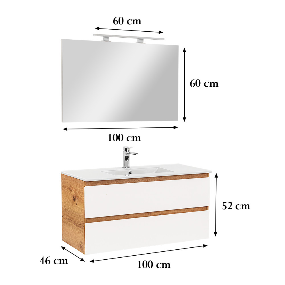 Leziter Set mobilier baie Vario Forte 100 complet [2]