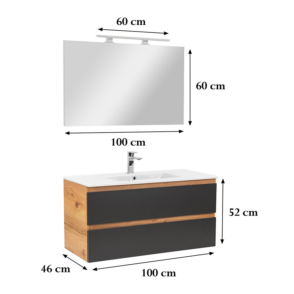 Leziter Set mobilier baie Vario Forte 100 complet [2]