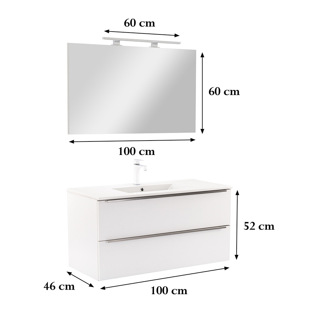 Leziter Set mobilier baie Vario Trim 100 complet [2]
