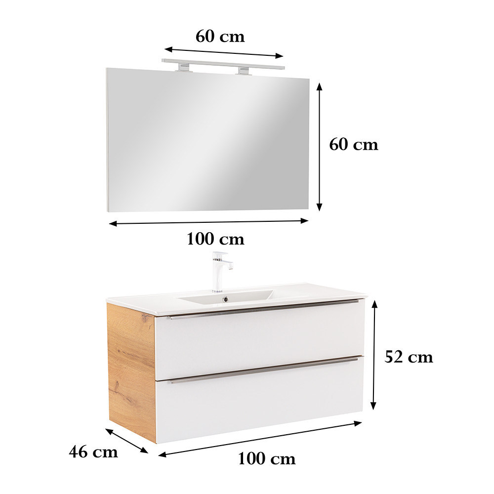 Leziter Set mobilier baie Vario Trim 100 complet [2]