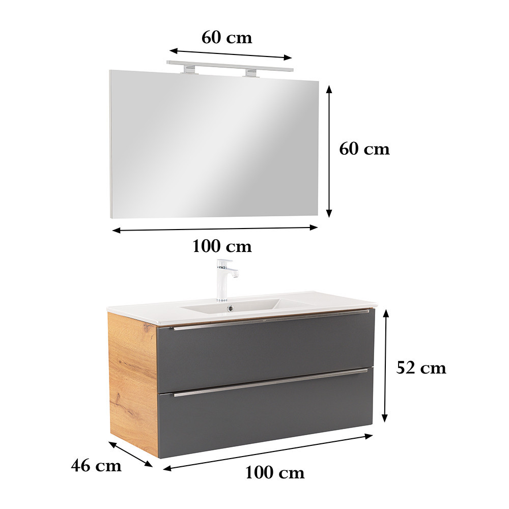 Leziter Set mobilier baie Vario Trim 100 complet [2]