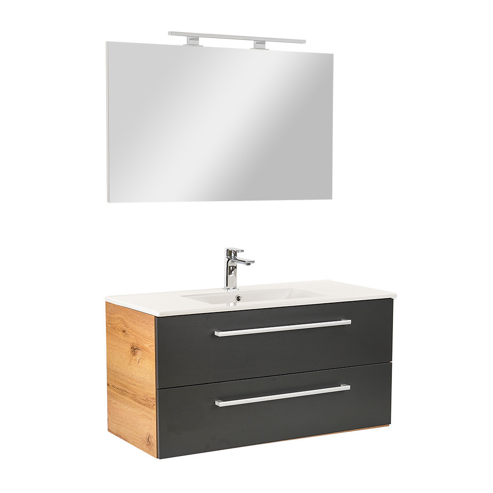 Baie - Leziter Set mobilier baie Vario Clam 100 complet