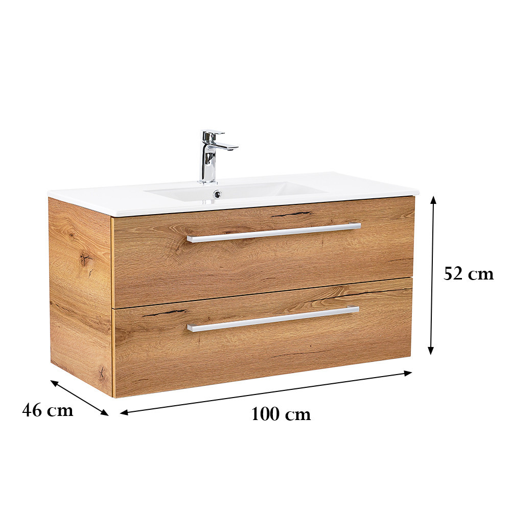 Leziter Dulap inferior Vario Clam 100 cu lavoar [2]