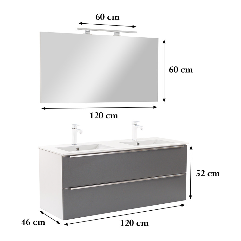Leziter Set mobilier baie Vario Trim 120 complet [2]