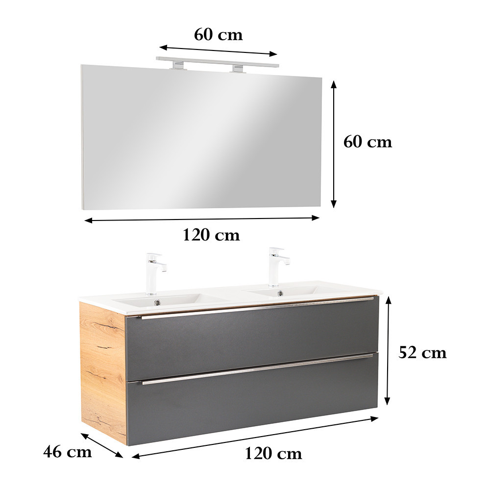 Leziter Set mobilier baie Vario Trim 120 complet [2]