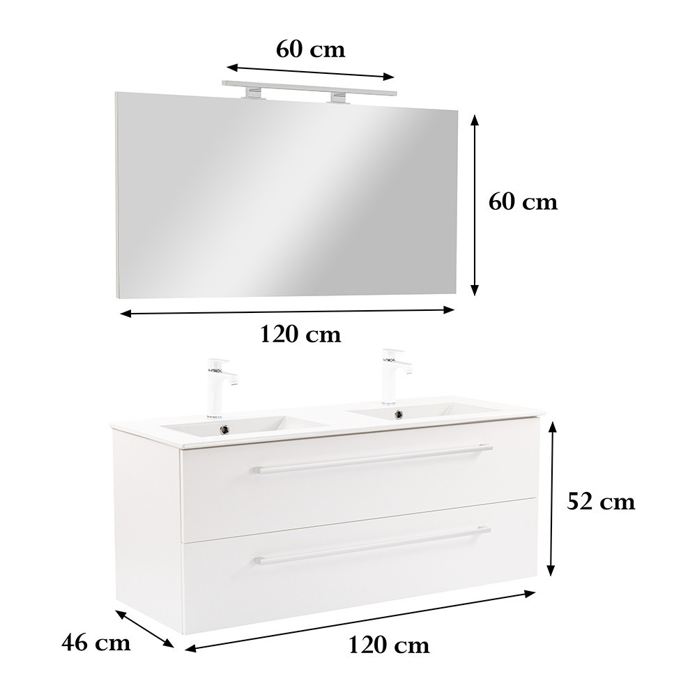 Leziter Set mobilier baie Vario Clam 120 complet [2]