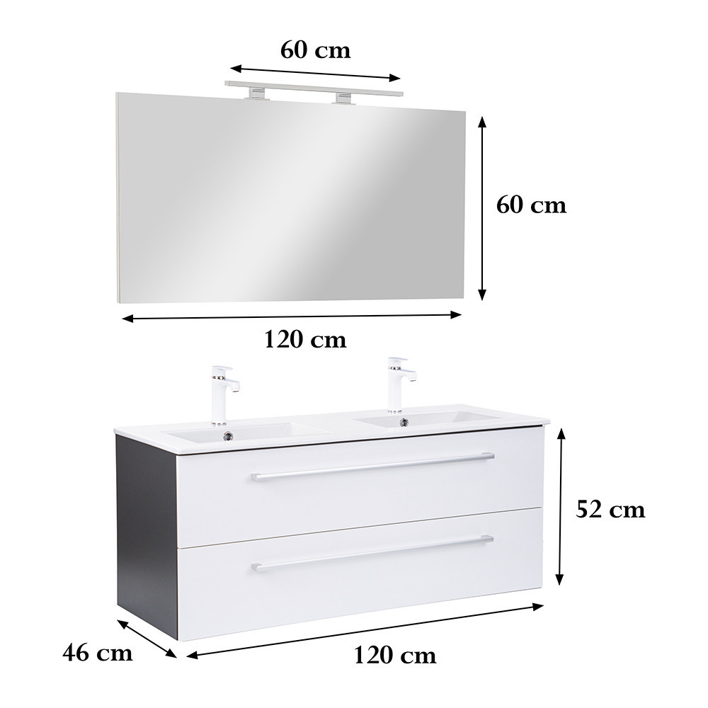 Leziter Set mobilier baie Vario Clam 120 complet [2]