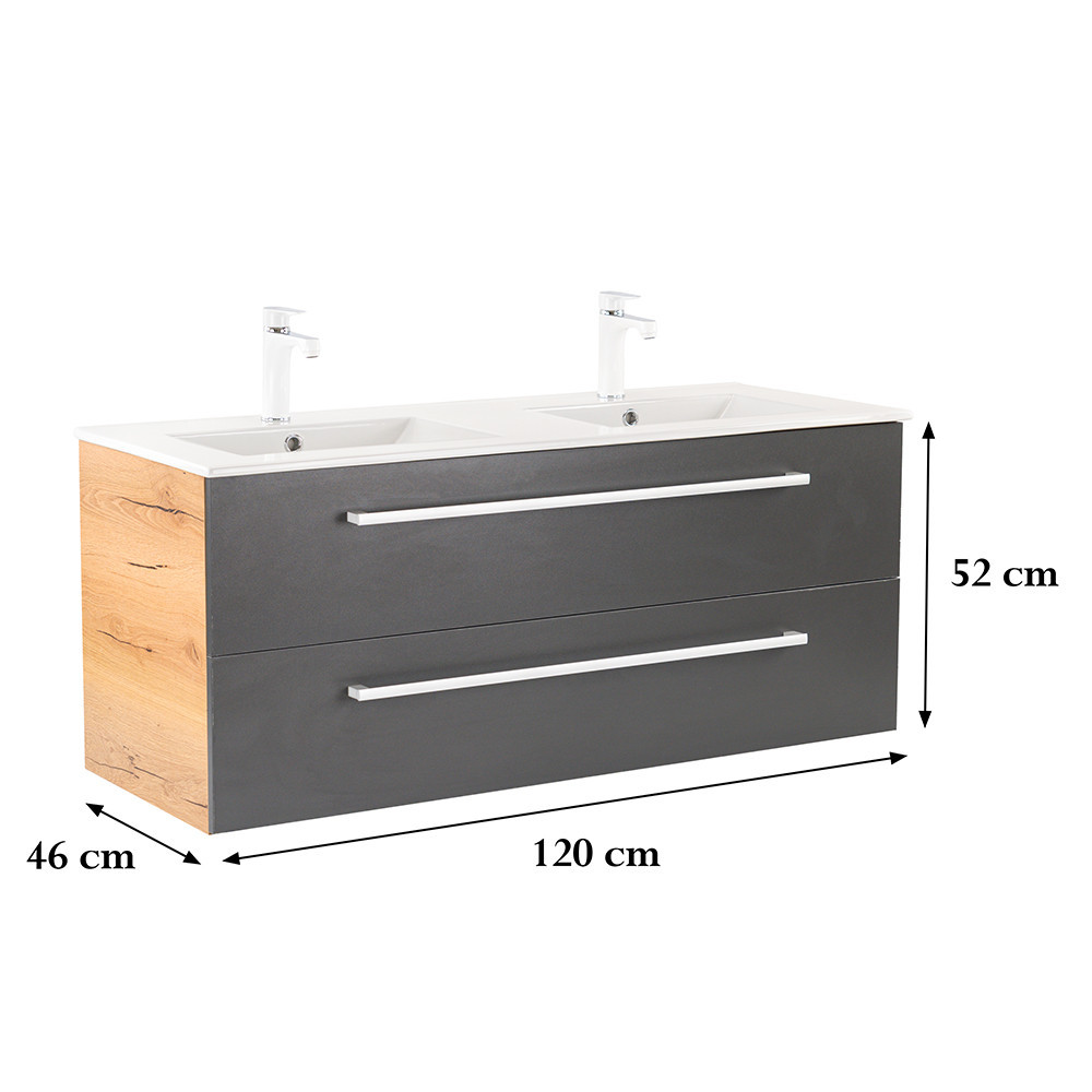 Leziter Dulap inferior Vario Clam 120 cu lavoar [2]