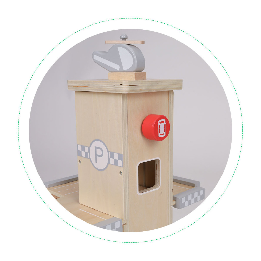 Homelux Parcare din lemn cu lift pentru mașini [6]